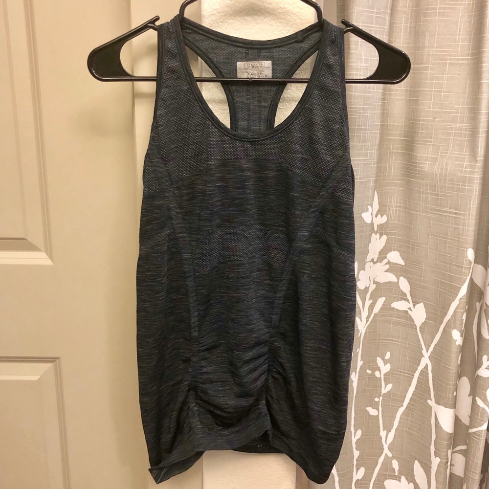 Athleta Fastest Track Rouche Racerback Workout Top